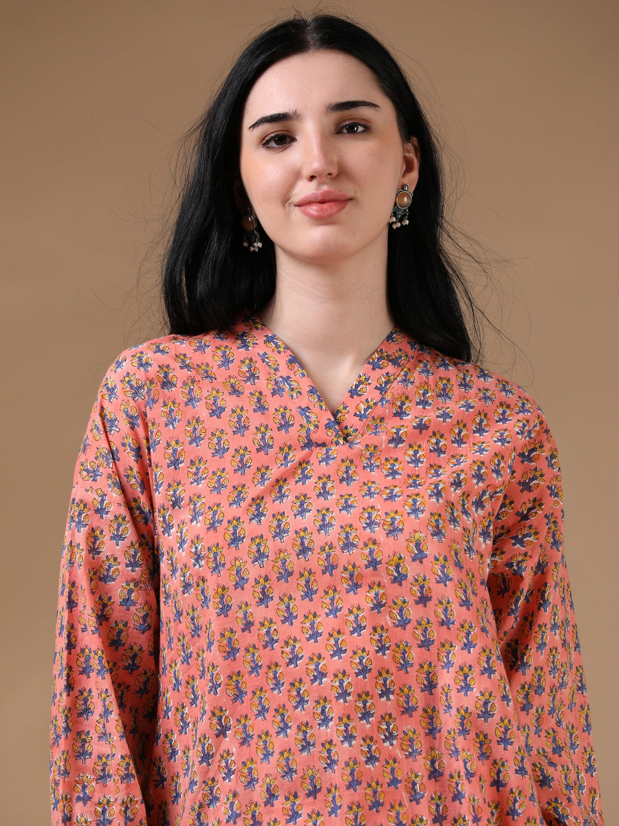 Coral Full Sleeve Casual Wear Co-ords