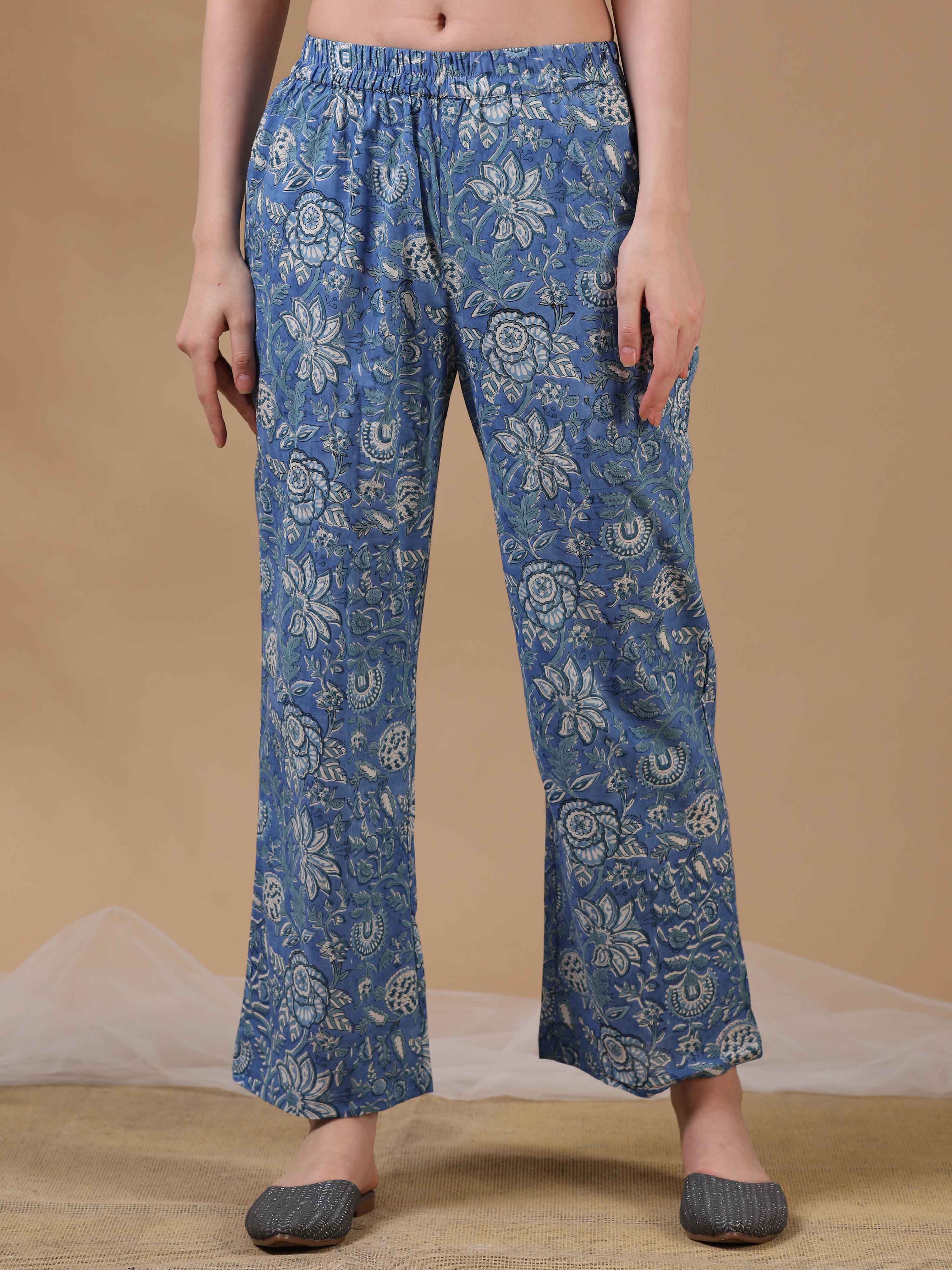 Light Blue 3/4th Sleeves Casual Wear Co-ords