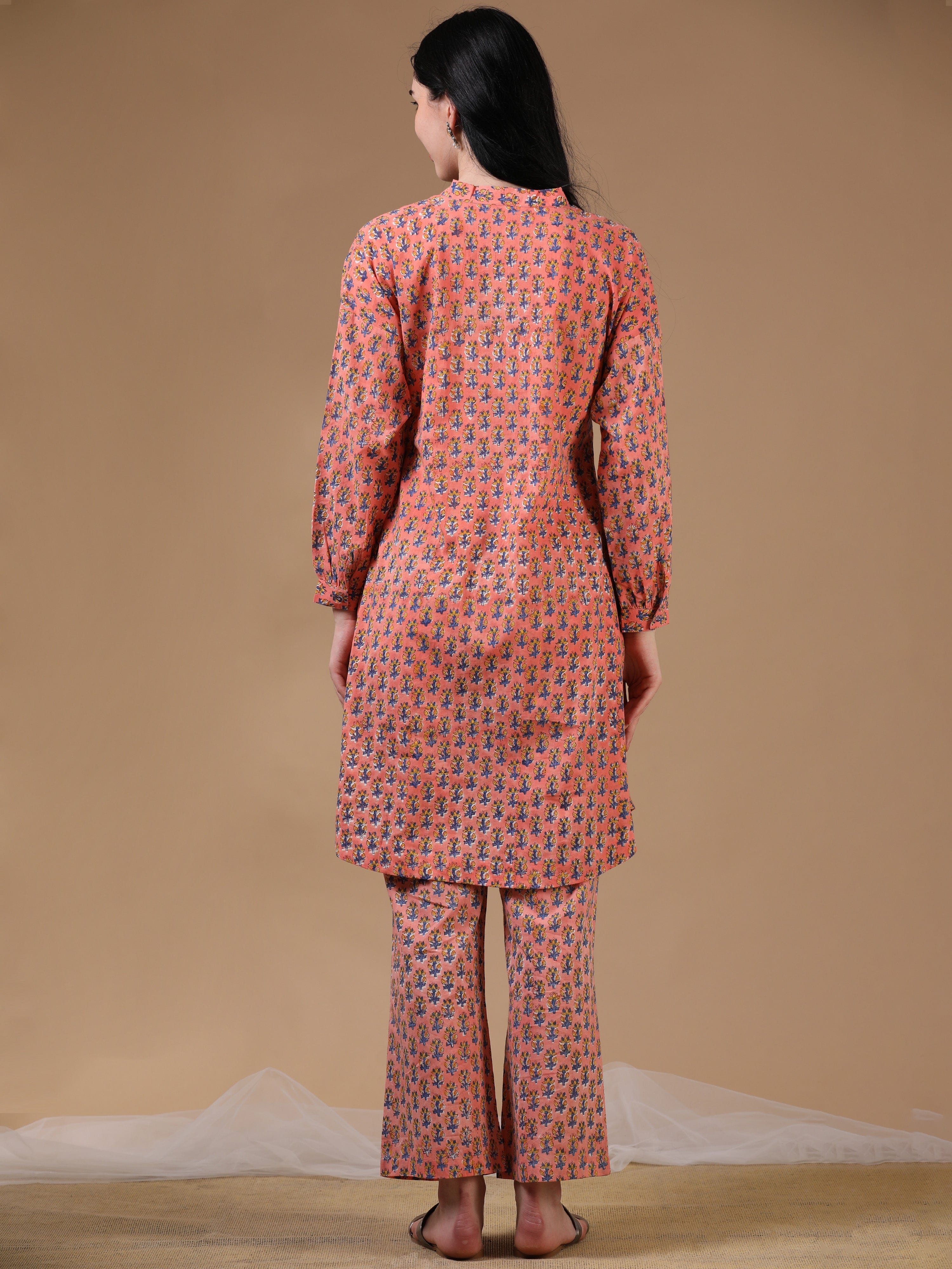 Coral Full Sleeve Casual Wear Co-ords