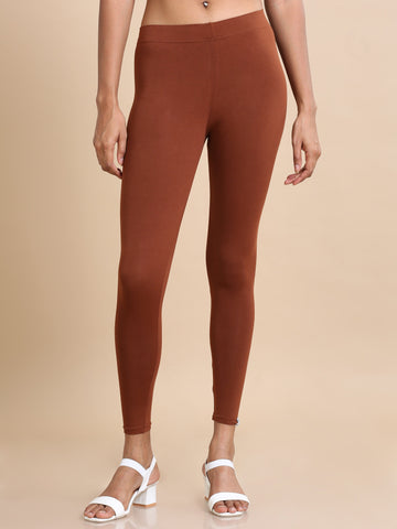 Honey Single jersey Solid Slim fit Ankle length Legging