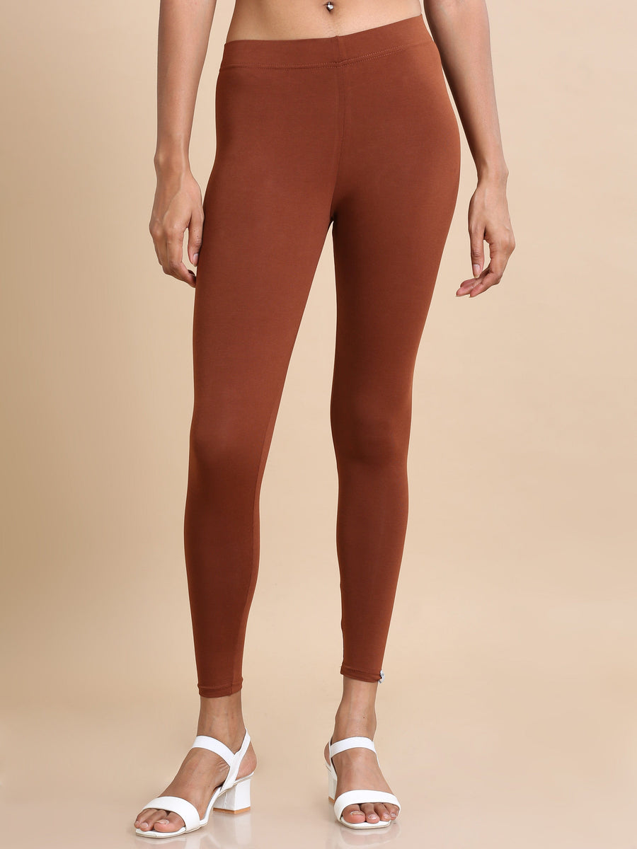 Honey Single jersey Solid Slim fit Ankle length Legging