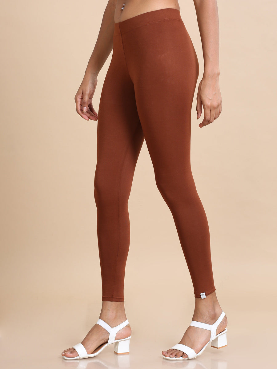 Honey Single jersey Solid Slim fit Ankle length Legging