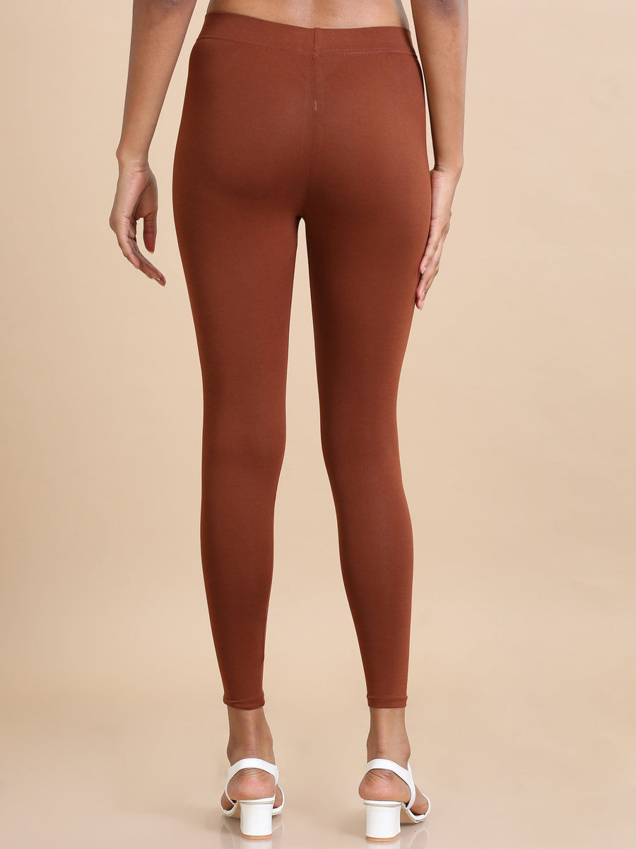 Honey Single jersey Solid Slim fit Ankle length Legging