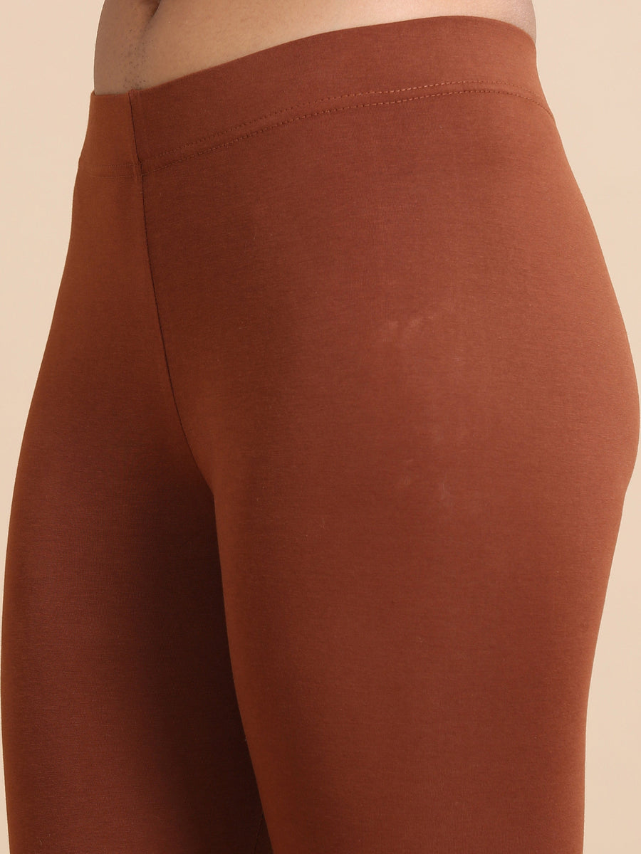 Honey Single jersey Solid Slim fit Ankle length Legging