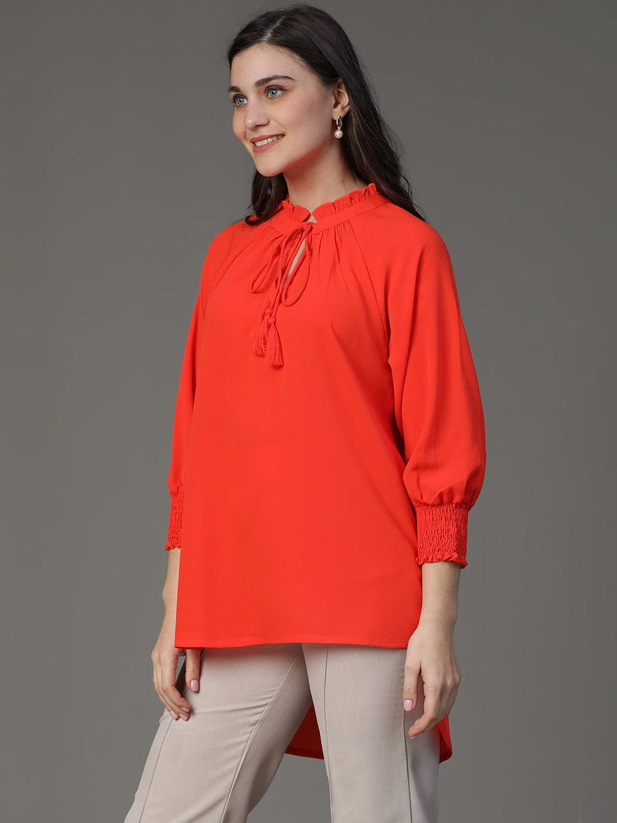 Saffron 3/4th Raglon Sleeve Daily Wear Top