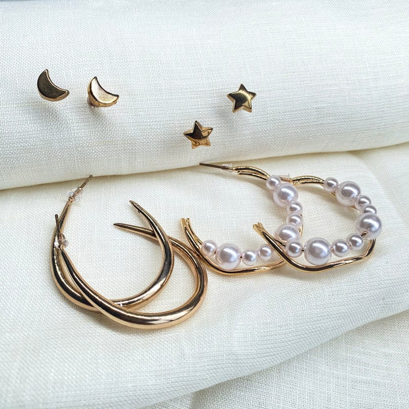 Celestial Glow - Pack of 4 Earrings