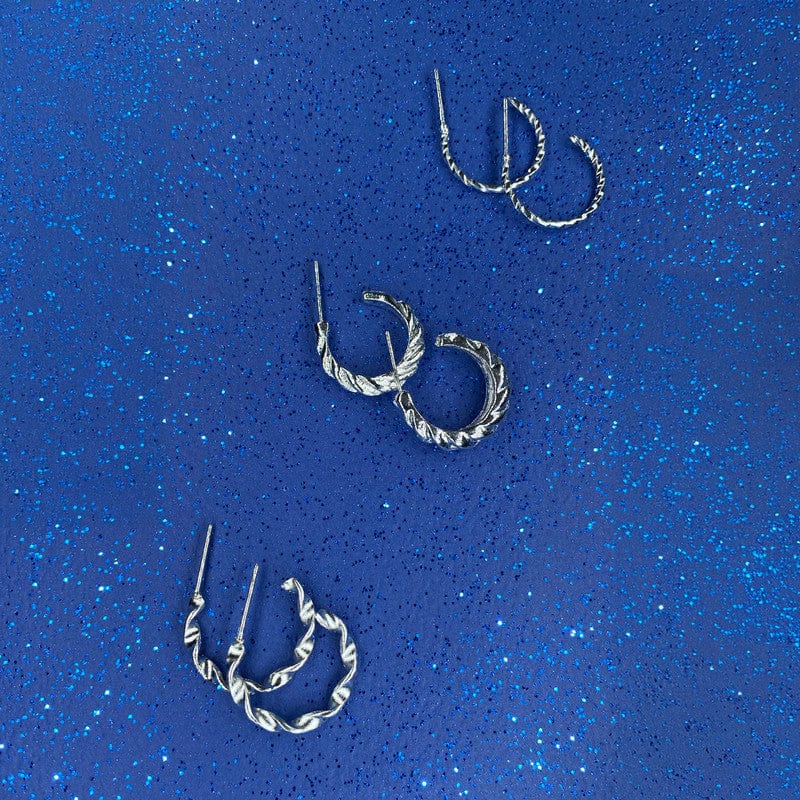 Silver Glint - Pack of 6 Earrings