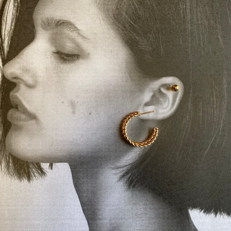 Golden Basics - Pack of 8 Earrings