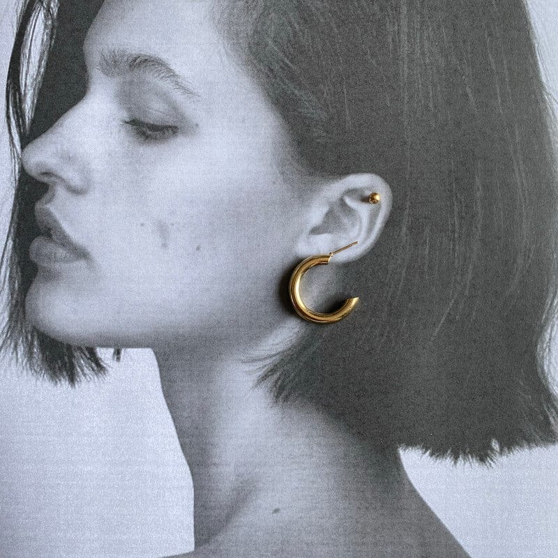 Golden Basics - Pack of 8 Earrings