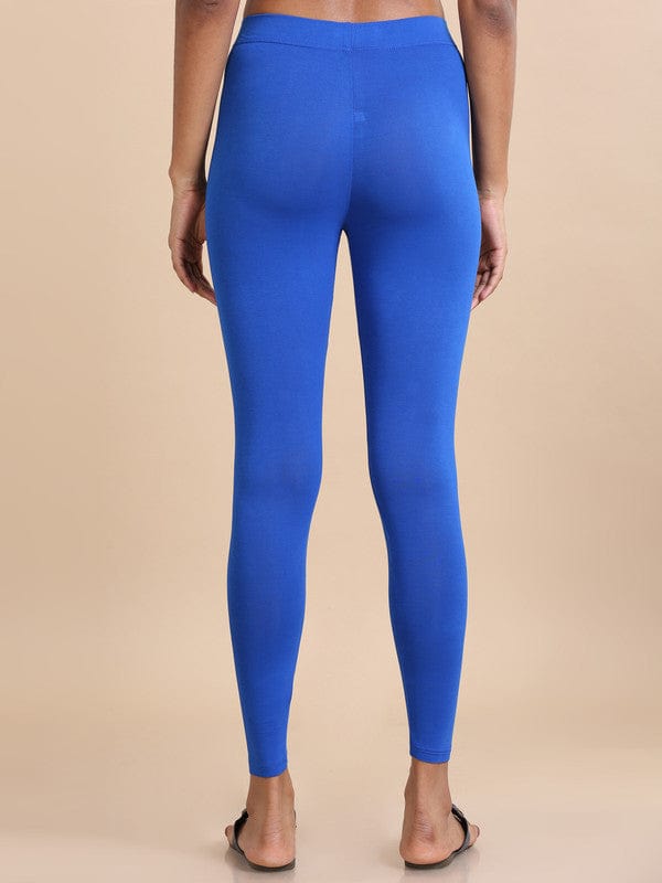 Ink blue Single jersey Solid Slim fit Ankle length Legging